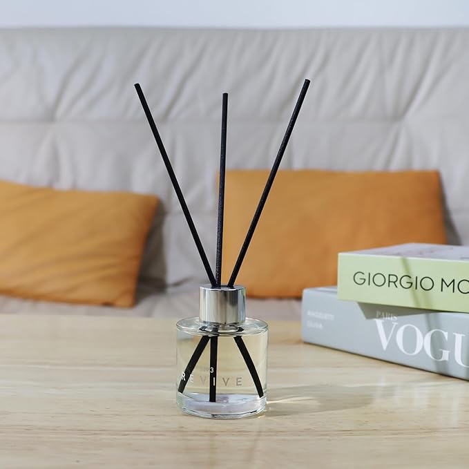 3 Pack Fragrance Reed Diffuser, 50ML Lavender Jasmine Patchouli Aromatherapy Diffuser Set with 12 Black Fiber Sticks,Air Freshener for Bedroom Bathroom Office, 8.2X 6.6X 2.1 inch - Bloomnest