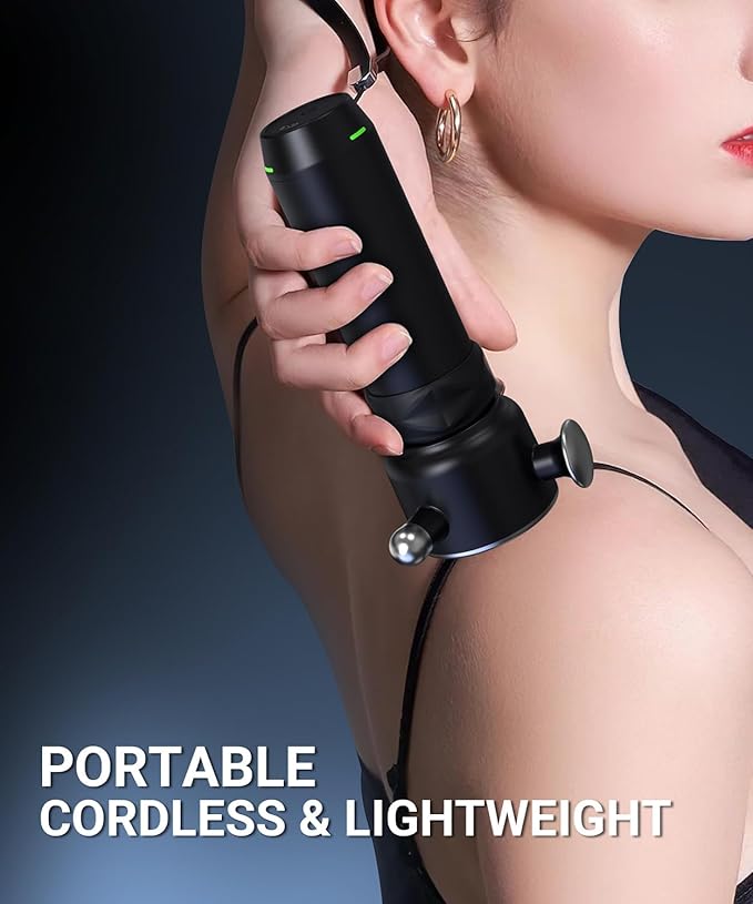 HYAKO R1 Deep Tissue Vibrating Muscle Massager - Therapy Back Massager for All Body Relief - Muscle Pain Relief and Fascial Binding - Trigger Point Therapy Massage Gun - Gifts for him - Bloomnest
