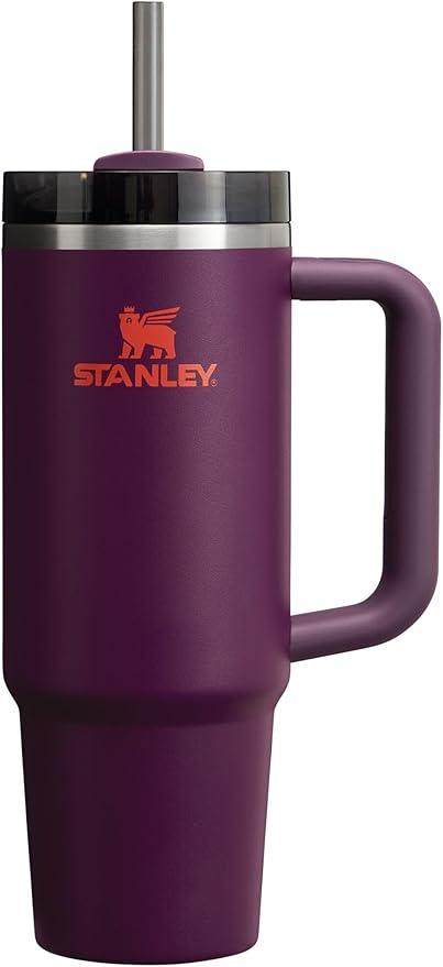 STANLEY Quencher H2.0 Tumbler with Handle and Straw 30 oz | Flowstate 3-Position Lid | Cup Holder Compatible for Travel | Insulated Stainless Steel Cup | BPA-Free | Plum - Bloomnest