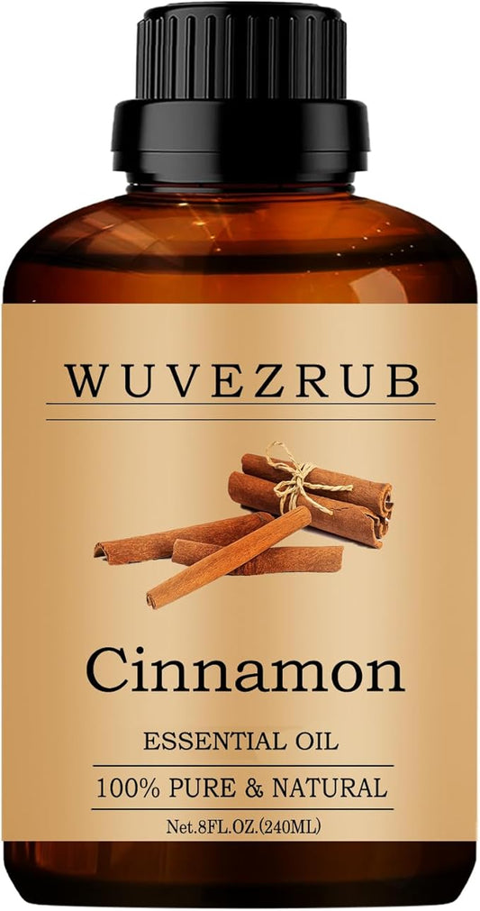 Cinnamon Essential Oil - 240ML Pure, Natural for Aromatherapy Diffuser - 8 Fl Oz - Bloomnest