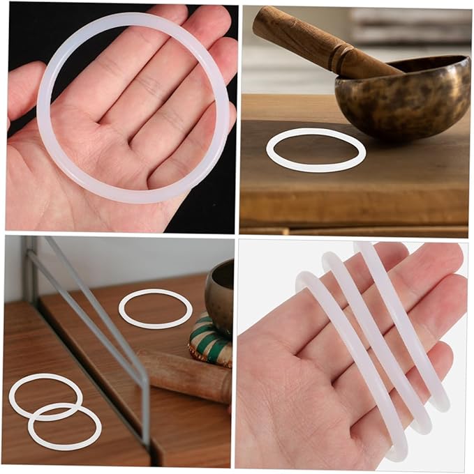 3pcs Singing Bowl Rubber Durable Sound Bowl Gasket for Crystal and Elegant Easy to Clean Accessories for Meditation Home Decor - Bloomnest