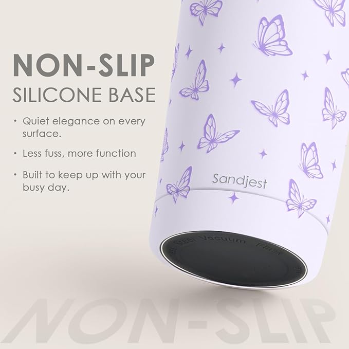 SANDJEST Butterfly Tumbler 20oz, Stainless Steel Travel Cup with Lid, Insulated Coffee Mug, Butterfly Gifts for Women Girls Friends Sisters on Birthday Christmas - Bloomnest