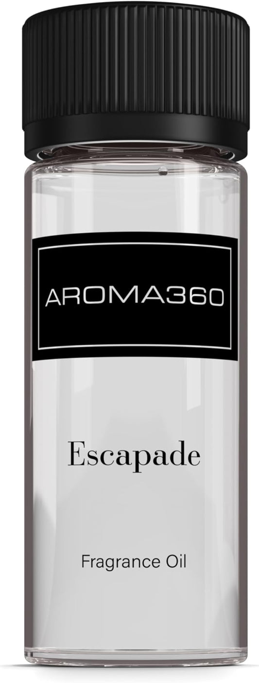 Aroma360 - Escapade Fragrance Oil Scent - Luxury Aromatherapy Scent Diffuser Oil - Hints of Lemon, Ocean, Bergamot, & Fragrant Jasmine - for Essential Oil Diffusers - for Home & Office - 50ML - Bloomnest
