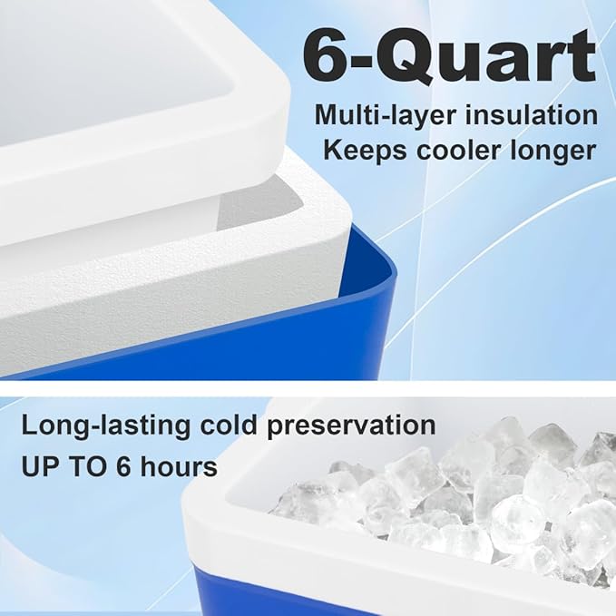 Ice Machine for Shoulder After Surgery, Shoulder Rotator Cuff Cold Therapy Machine Compression Pad Cryotherapy Machine for Post-Surgery Care, Ice Therapy System for Knee, Elbow, Joint (6-Quart) - Bloomnest