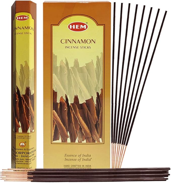 Cinnamon Incense Sticks and Incense Stick Holder Bundle Insence Insense Hem Incense Sticks TRUMIRI