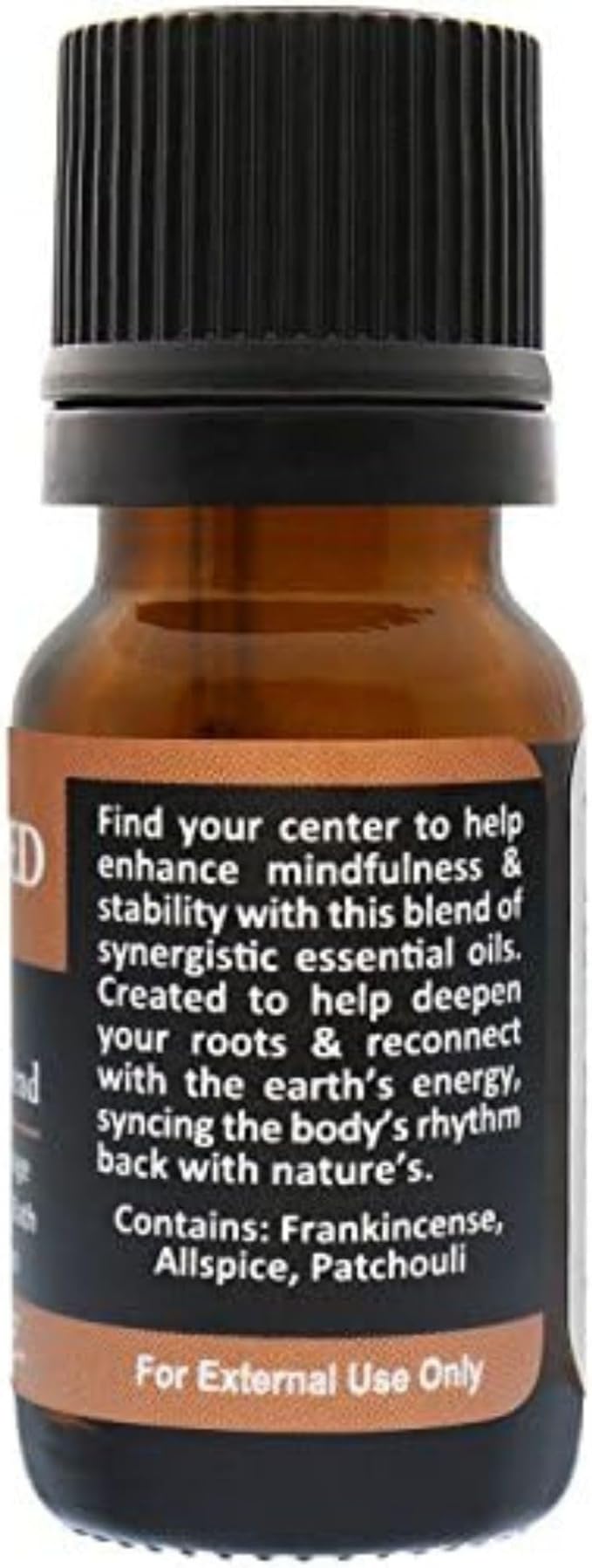 Plantlife Grounded Aromatherapy Essential Oil Blend - Straight from The Plant 100% Pure Therapeutic Grade - No Additives or Fillers - Made in California 10 ml - Bloomnest