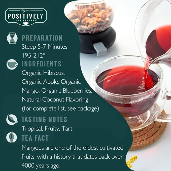 Organic Positively Tea Company, Herbal Tea Sampler, Loose Leaf, 4 Ounce, 3 Pack - Bloomnest