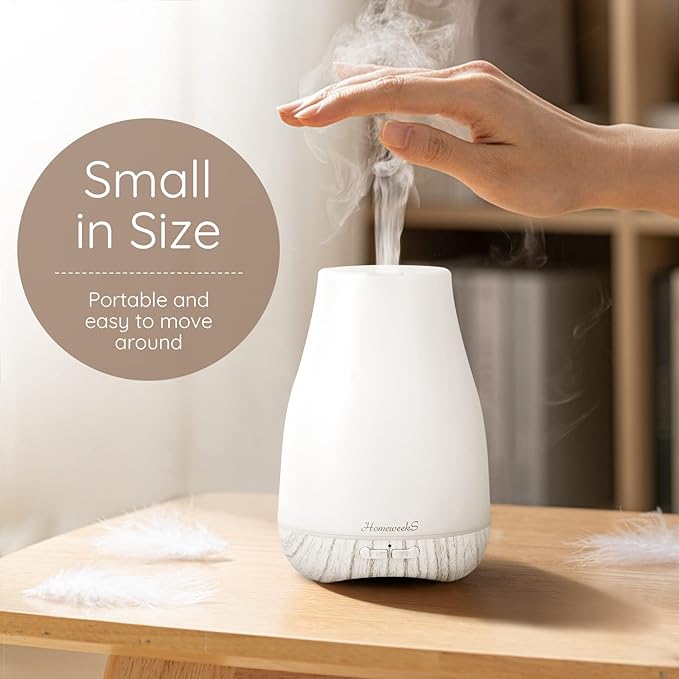 Aromatherapy Essential Oil Diffuser for Room: Air Humidifier Aroma Scent Cool Mist Diffusers Colorful Light Cute Mini Small Waterless Auto Off Ultrasonic for Home Bedroom - Bloomnest