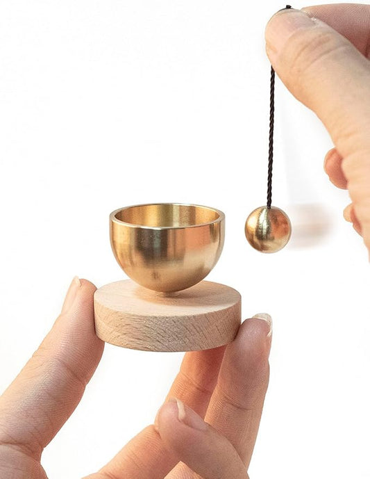 MIni Singing Bowl Set Meditation Sound Bowl for Yoga, Meditation & Relaxation, Mindfulness,Chakra Healing, Stress Relief, Self-Regulation, Unique Spiritual Gifts for Women and Men (SMALL SIZE) Bloomnest