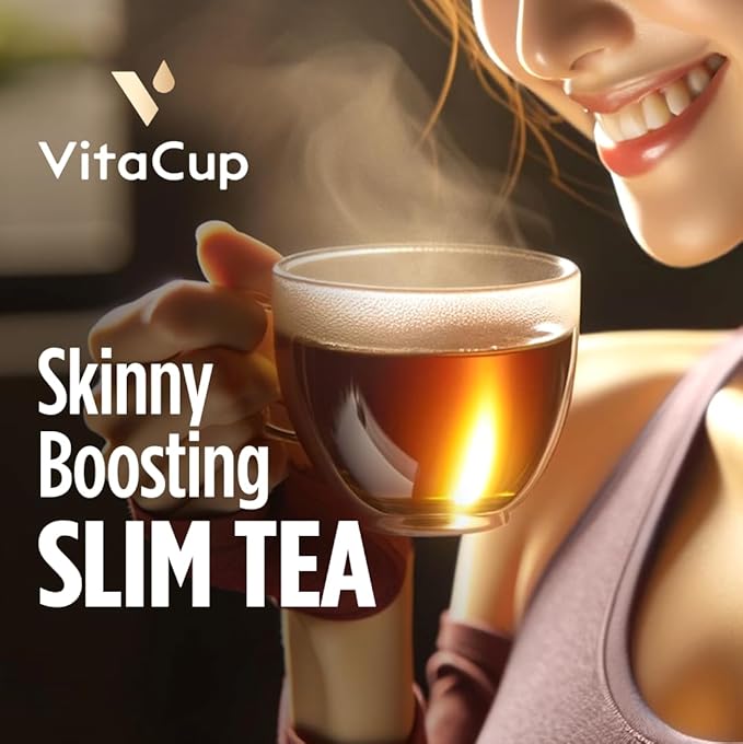 VitaCup Slim Instant Tea Packets For Diet Support, Oolong tea w/B Vitamins, Garcinia, Inulin & Acai, On-the-go Instant Sticks, 24 Ct - Bloomnest