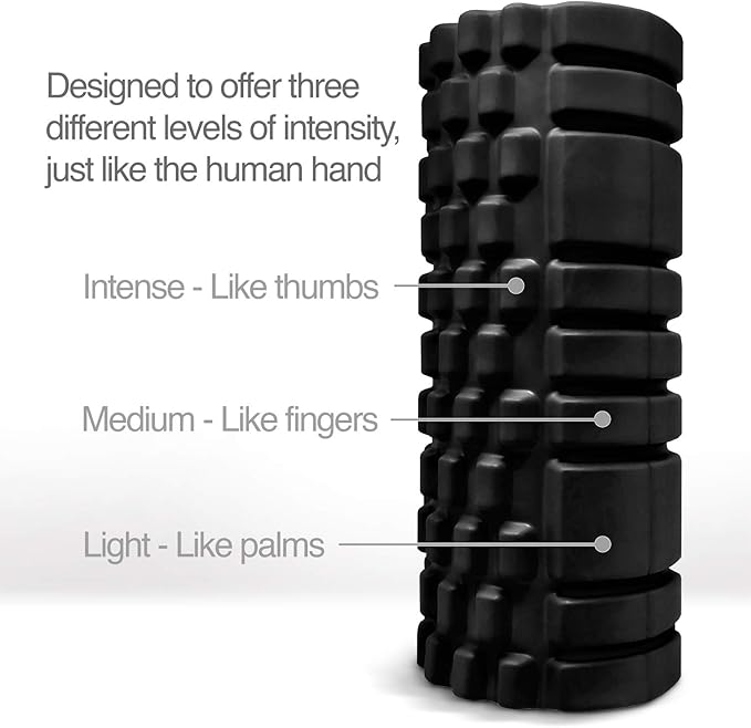 Trigger Point Releasing Foam Massage Roller with Medium Compression for Exercise, Stretching, and Muscle Recovery - Relieves Muscle Tightness, Improves Mobility, and Circulation - Bloomnest
