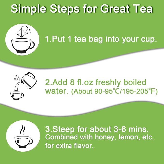 FullChea - Holy Basil Tea Bags, 40 Tulsi Teabags, 2g/bag - Premium Holy Basil Leaves - Non-GMO - Caffeine-free - Support Digestion & Boost Immunity - Bloomnest