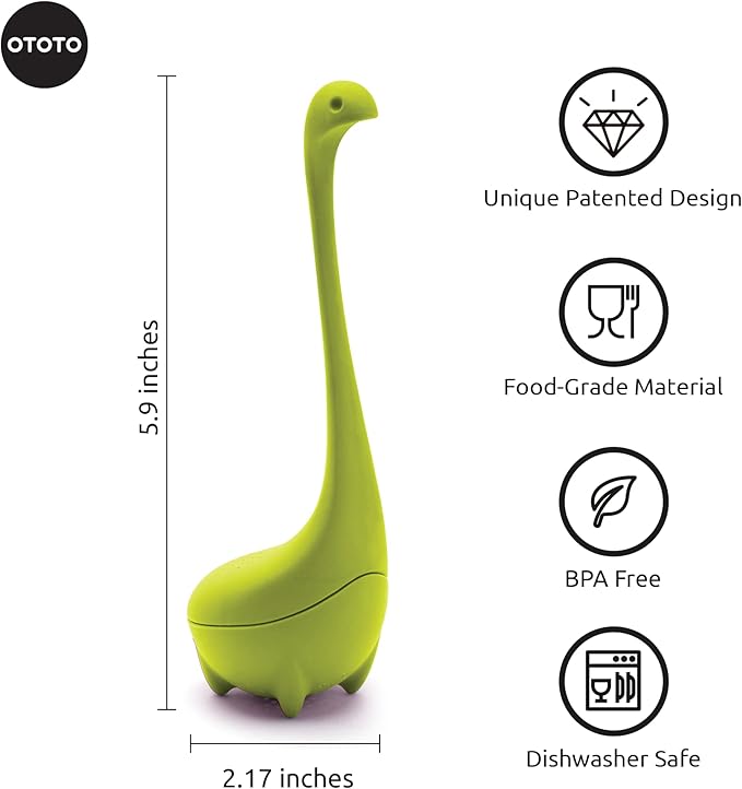 OTOTO Cute Tea Infuser - Loose Leaf Tea Steeper, Tea Accessories, Tea Diffusers for Loose Leaf Tea, Tea Strainers, Cute Gifts, Tea Gift Set, Kitchen Gifts, Cooking Gadgets - Bloomnest