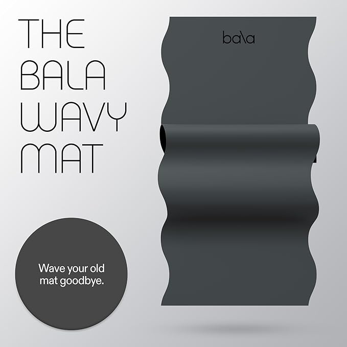 Bala Yoga Mat for Home Gym - Non Slip Exercise Mat for Home Workout, Stretching, Pilates, Aerobics & Floor & Fitness Work Out - Indoor Exercising Mat - Bloomnest