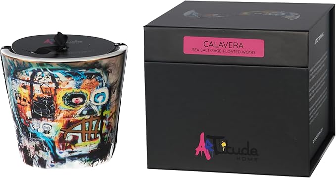 Scented Candle | Eco-Friendly Soy Blend Wax | Luxury Candles | Perfect for Gifting | Perfect for Home Décor | 14oz | 10cm Tall | Approx Burn Time - 80 Hours (Calavera, 10cm) - Bloomnest