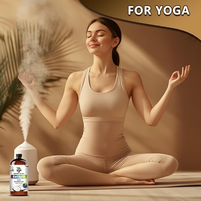 Coconut Essential Oil (8 oz/240 ml) — Coconut Oils for Aromatherapy, diffusers, humidifiers, Home fragrances, DIY Skin Care, Soap Making, DIY Candle, Yoga, and Meditation - Bloomnest