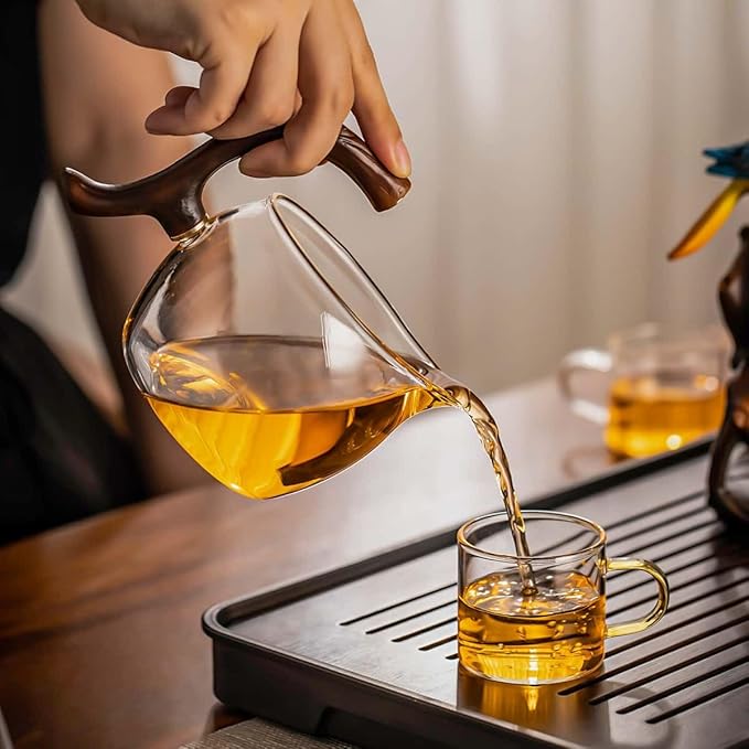 Kungfu Glass Tea Set Automatic Glass Teapot Set (Bird) - Bloomnest