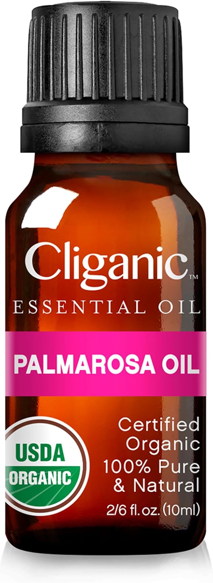 Cliganic Organic Palmarosa Essential Oil, 100% Pure Natural Undiluted (10ml), for Aromatherapy | Non-GMO Verified (Packaging May Vary) Cliganic