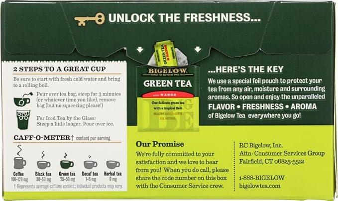 Bigelow Tea Grn Mango, 20 Bg - Bloomnest