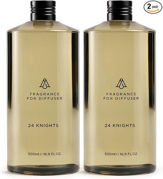 AromaPlan Hotel Scents 24 Knights 16 Fl Oz 2 Pack (946ml), Home Luxury Aroma & Hotel Fragrance Diffuser Oil- Hotel Diffuser Oil for Aromatherapy- USA Made, Bigger Bottle, Bolder Aroma & Longer Lasting - Bloomnest