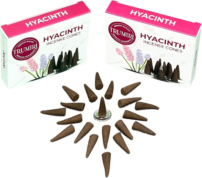 Hyacinth - Total 60 Cone Incense - Packs of 10 - 6 Scented Cone Incense Packs TRUMIRI