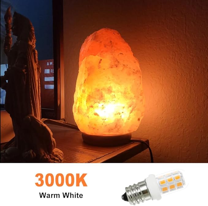 Led Night Light Bulbs C7 E12 Candelabra Light Bulbs 15Watt Halogen Replacement 3000K Warm White Light for Chandelier, Salt Lamp Bulb, Pack of 8 - Bloomnest