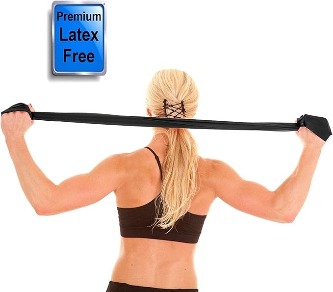 Resistance Band for Working Out - 8,16,24 Yard Resistance Bands Bulk Rolls - 10 Strengths in Light Medium and Heavy Exercise Bands - Latex Free Workout Bands Including iPhone App and e-Book - Bloomnest