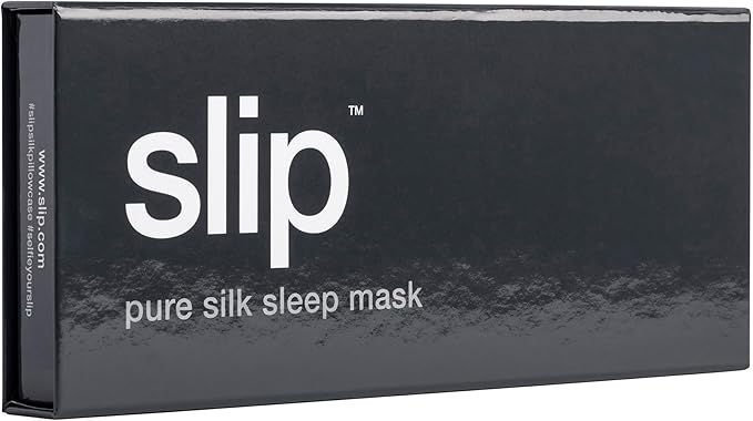 slip Pure Silk Sleep Mask - Charcoal | 100% Mulberry Silk, Ultra Soft & Comfortable, Blocks Light for Restful Sleep | Adjustable Strap for Perfect Fit, Gentle on Skin & Hair | Ideal Travel Accessory - Bloomnest