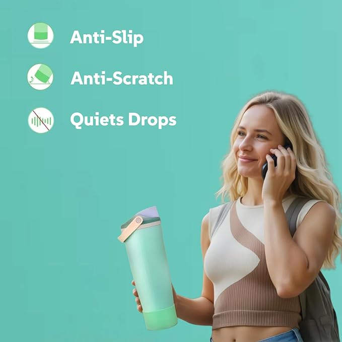 Silicone Boots Compatible with Owala 30oz & 40oz FreeSip Sway Bottles – Non-Slip, Scratch-Resistant Protective Sleeve KPWIN