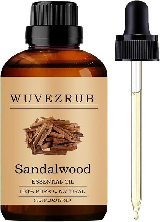 Sandalwood Essential Oils, 120ML Pure and Natural Essential Oil for Aromatherapy Diffuser - Sandalwood /4 Fl Oz - Bloomnest