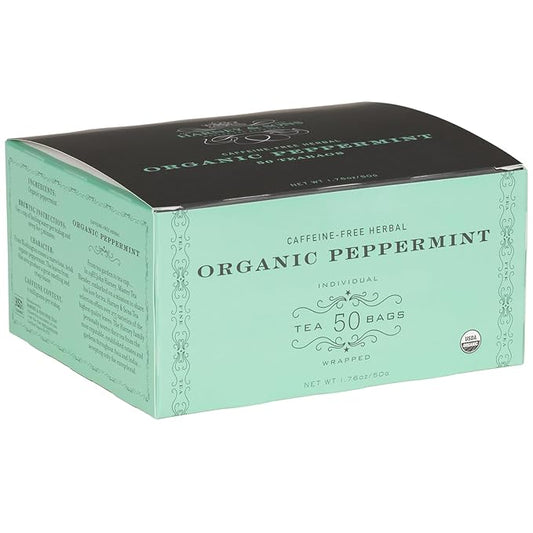 Harney & Sons Organic Peppermint Tea 1.76oz/50g (50 Tea Bags) - Bloomnest