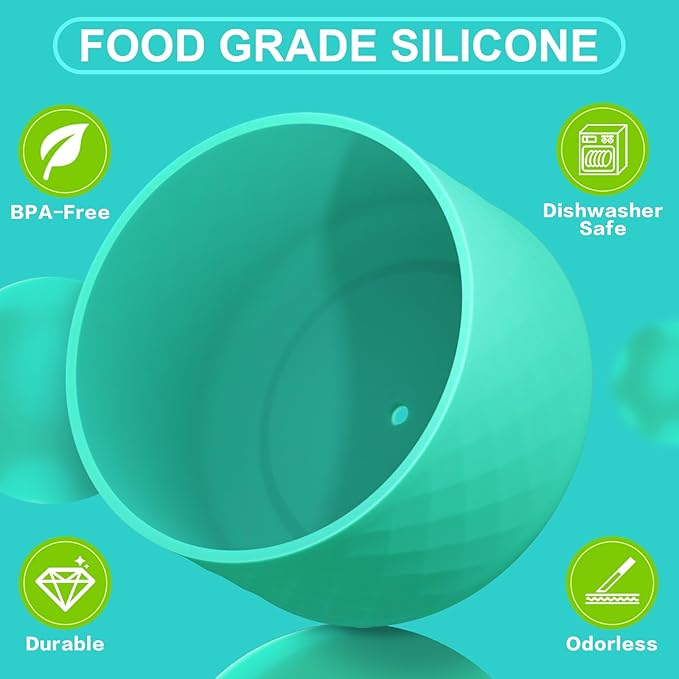 Silicone Boot for Owala Water Bottle 24 oz 32 oz 40 oz, Anti-Slip Protective Sleeve for FreeSip/Twist/Flip Stainless Steel Water Bottles Accessories BEONSKY