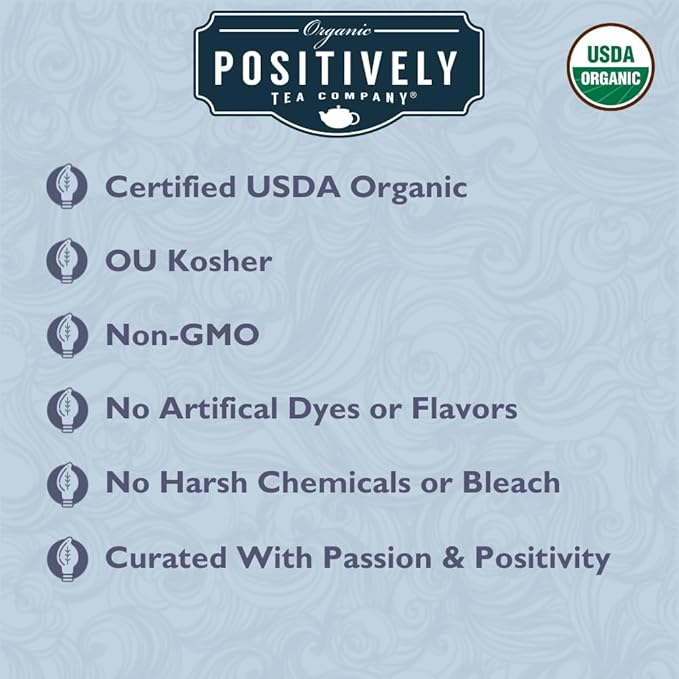 Organic Positively Tea Company, Açaí White Tea Bags, 20 Count - Bloomnest