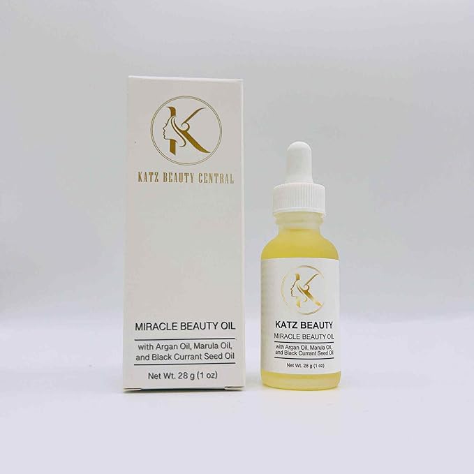 Katz Beauty Miracle Beauty Oil - Hydrating Face Oil with Jojoba, Argan & Marula Oil for Anti-Aging Glow, Non-Comedogenic (Pack of 2) - Bloomnest