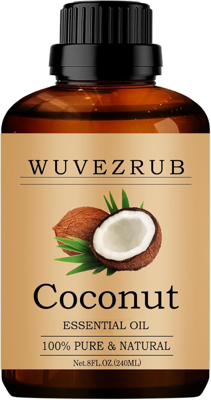 Coconut Essential Oil -, Pure and Natural for Aromatherapy Diffuser - 240ML/8 Fl Oz - Bloomnest