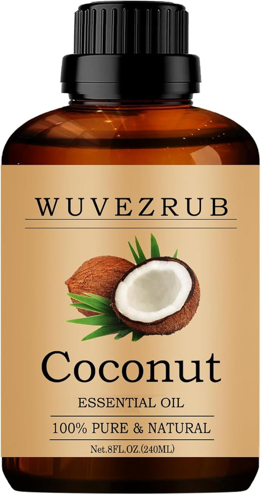 Coconut Essential Oil -, Pure and Natural for Aromatherapy Diffuser - 240ML/8 Fl Oz - Bloomnest