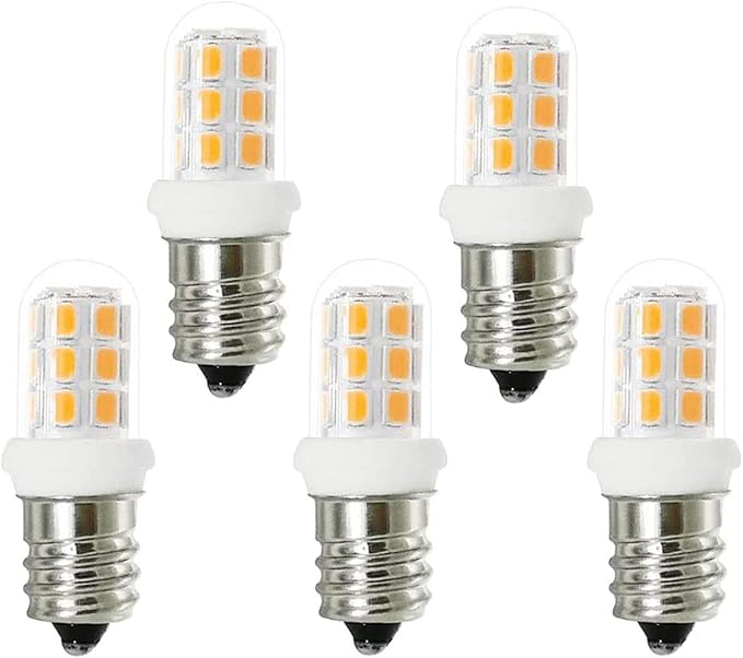 Salt Lamp Bulbs E12 Led 15W Candelabra C7 Replacement for Chandelier Lights, Night Light Bulbs, Warm White 3000K 5-Pack - Bloomnest