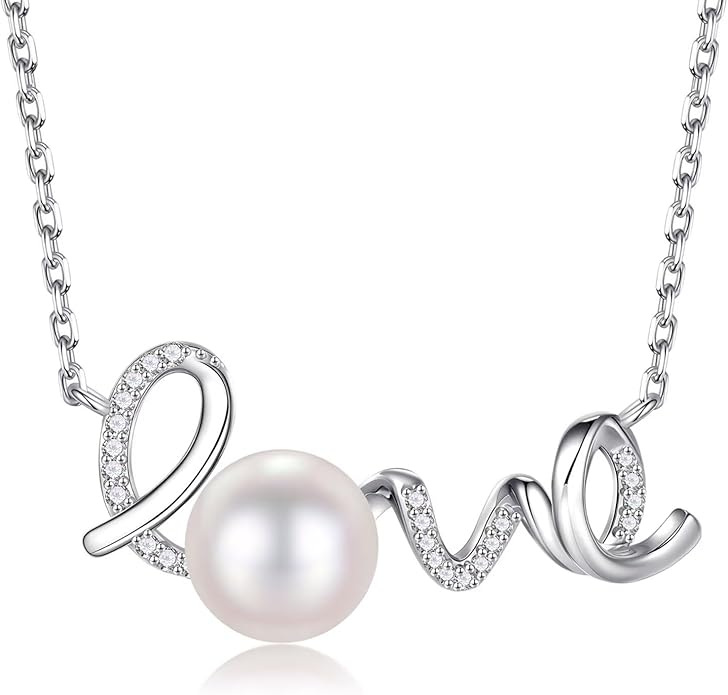Iefil Valentines Day Gifts for Her - 10-11mm Fresh Water Pearl Necklace, Anniversary Birthday Gifts for Wife Girlfriend | Pearl Necklaces Gift for Her - Bloomnest