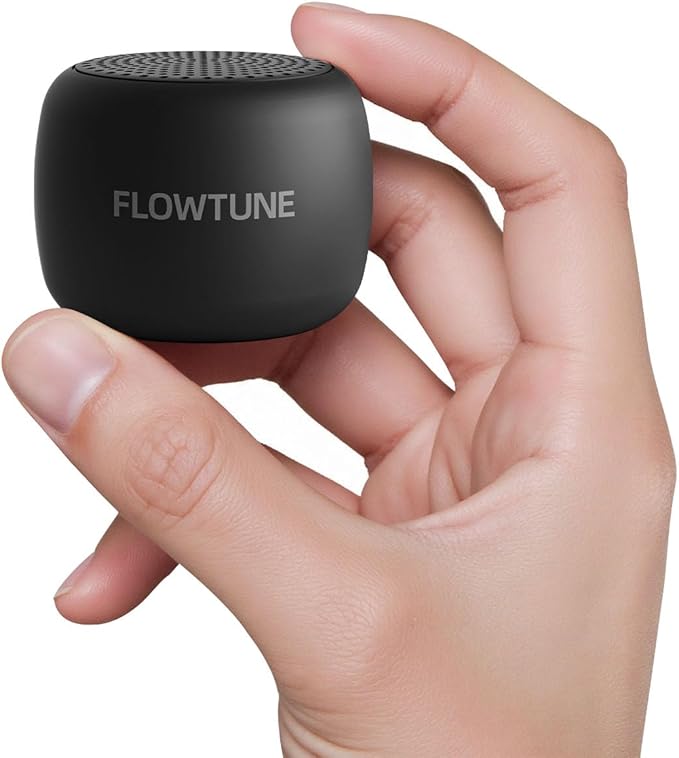 Sound Machine Flowtune White Noise Machine for Baby Adults, Mini Portable Sound Machine for Travel, 6H Timer, 18 Soothing Sleep Sounds Gift (Black) - Bloomnest