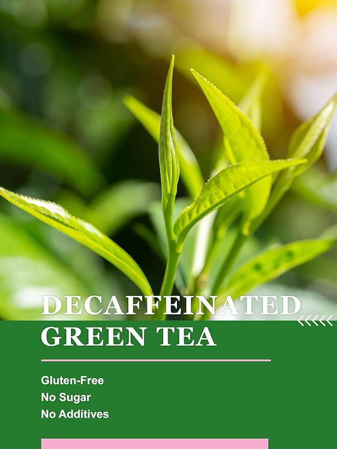 HYNTMYT Decaffeinated Green Tea Bags, Pure CO₂ Decaf Green Tea, Refreshing & Smooth Taste, Unsweetened, 120 Count - Bloomnest