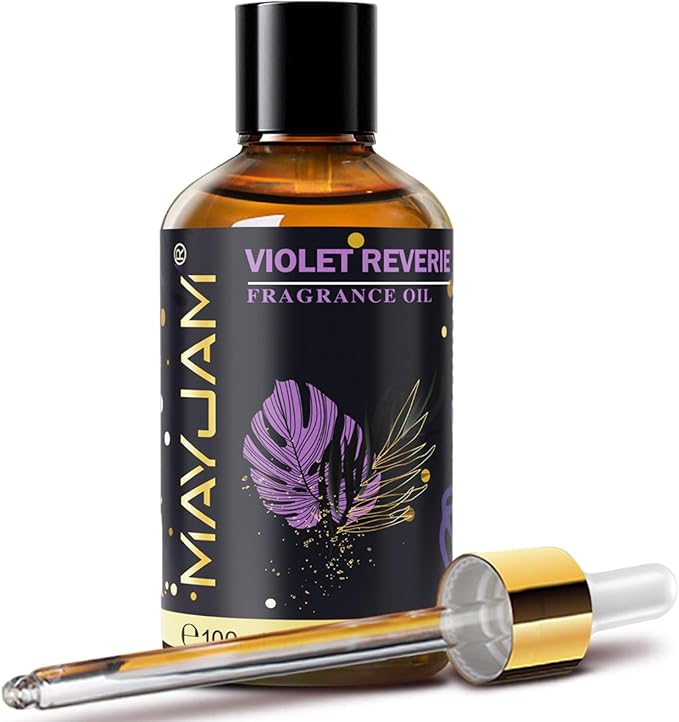 Violet Reverie Fragrance Oil Essential Oil, MAYJAM 3.38FL.OZ Violet Reverie Oil for Diffusers for Home, Long Lasting Scented Oils for Soap Candle Making - 100ML - Bloomnest