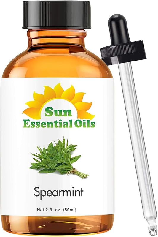 Sun Essential Oils 2oz - Spearmint Essential Oil - 2 Fluid Ounces - Bloomnest