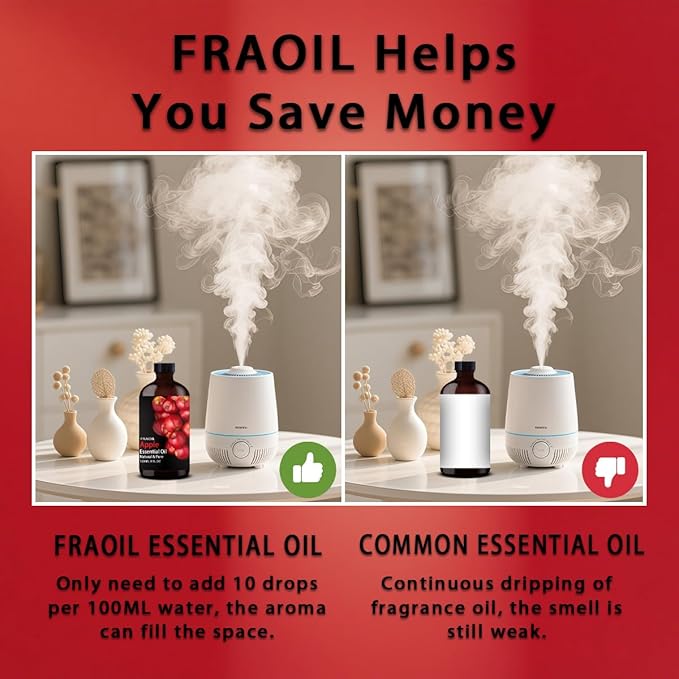 Apple Essential Oil, Apple Oil 4 Fl Oz 120ML for Diffuser Humidifier Yoga Cleaning DIY Candle Soap Making Perfume Gift for Women Essential Oils - Bloomnest