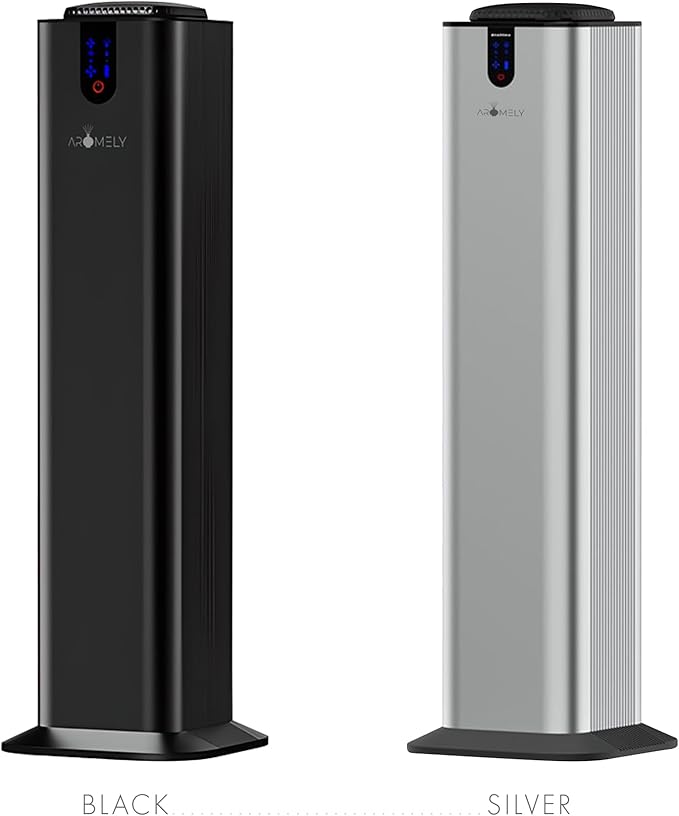 Aromely Smart Bluetooth Scent Diffuser, Aromatherapy Nebulizing Waterless Diffuser for Two-Story Homes, Offices & Open Areas, App Controlled Perfect Aroma Diffuser Up to 3,000 SQFT - Black - Bloomnest