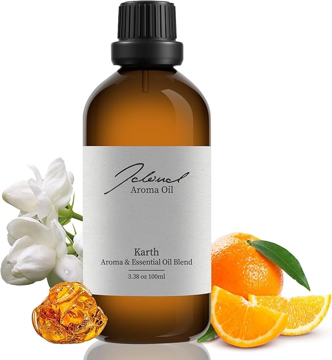 JCLOUD Karth Essential Oil for Air Machine | Hotel Scent - Pure Aromatherapy Diffuser Oil With Bergamot, Orange and Amber, Home Luxury & Hotel Scents for Essential Oil Diffusers - 100mL JCLOUD