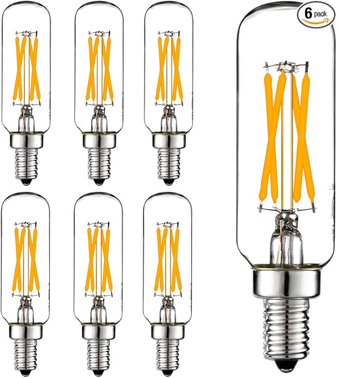 LiteHistory LED Bulb Dimmable 6W Equal Warm White 2700K T6 T25 E12 Candelabra Bulb 60 watt for Chandeliers,Ceiling Fan,Pendant,Wall sconces AC120V 600LM e12 Light Bulb 6Pack - Bloomnest
