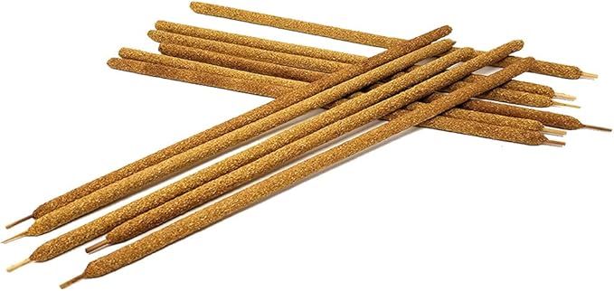 New Age Imports, Inc.® ~ Premium Palo Santo Hand Rolled Incense Sticks 11-12" Inches Long Sticks from Peru. Great for Meditation, Smudging, Spiritual Cleansing. (10 Sticks Pack) NewAgeImportsInc