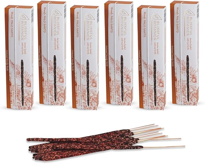 Tulasi Palo Santo Cleansing Incense Sticks (48 Scent Sticks) | with Real Herbs | Long-Lasting 55-Minute Burn | Perfect for Meditation, Yoga & Removing Negative Energy Tulasi