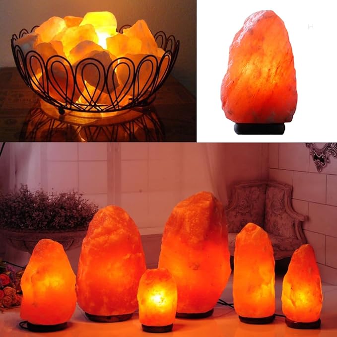 Himalayan Salt Lamp Cord 6FT with Dimmer Switch - E12 Socket & 5 Free 15W Bulbs, Replacement Power Cord for Salt Rock Lamps - Bloomnest