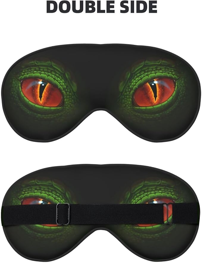Green Dragon Eyes Sleeping Eye Mask Eye Mask for Sleeping Soft Comfort Eye Shade Blackout Eye Cover for Deep Rest Travel Nap Meditation - Bloomnest